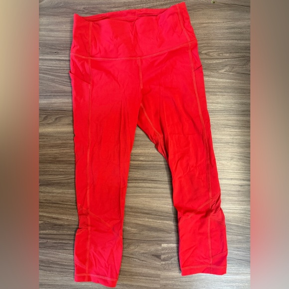 Lululemon Red Activewear Leggings - Picture 2 of 6